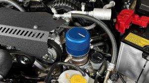 Subaru BRZ Oil Filter Cover - Perrin Performance - Blue - `13-`25